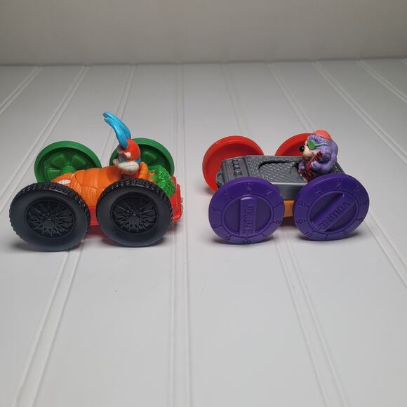 Vintage 1990s Tiny Toons Flip Cars Lot of 2 McDonald’s Happy Meal Toys GUC - Picture 5 of 8